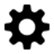 Tandhjul ikon for indstillinger 