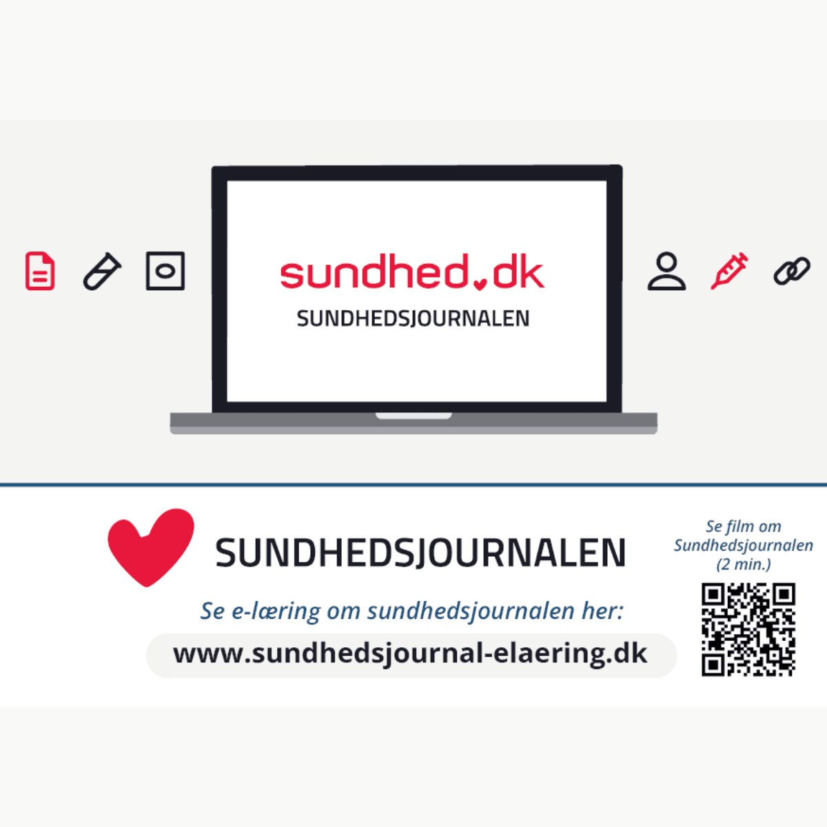 Skærmbillede af E-læringspostkort